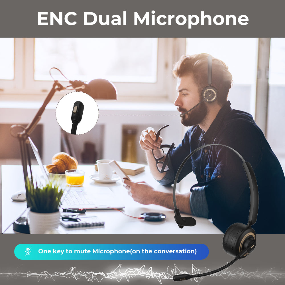 H1 Bluetooth 5.1 Wireless Headset Business Cordless Headphone Telephone Earphone with Mic LED Indicator Support Skype MSN VoIP H1 Bluetooth 5.1 Wireless Headset Business Cordless Headphone Telephone Earphone with Mic LED Indicator Support Skype MSN VoIP